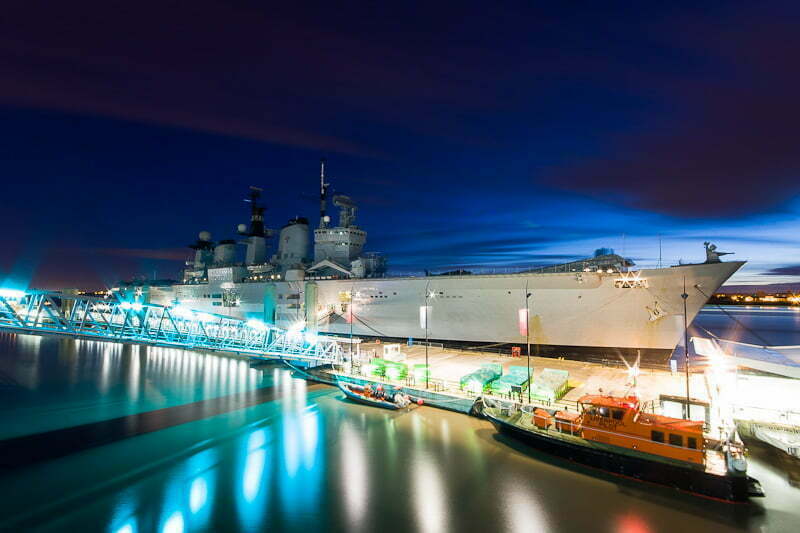 HMS Illustrious in Liverpool