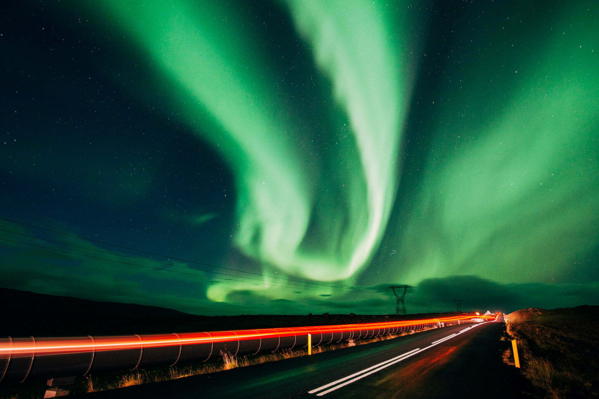 The Aurora Borealis over Iceland