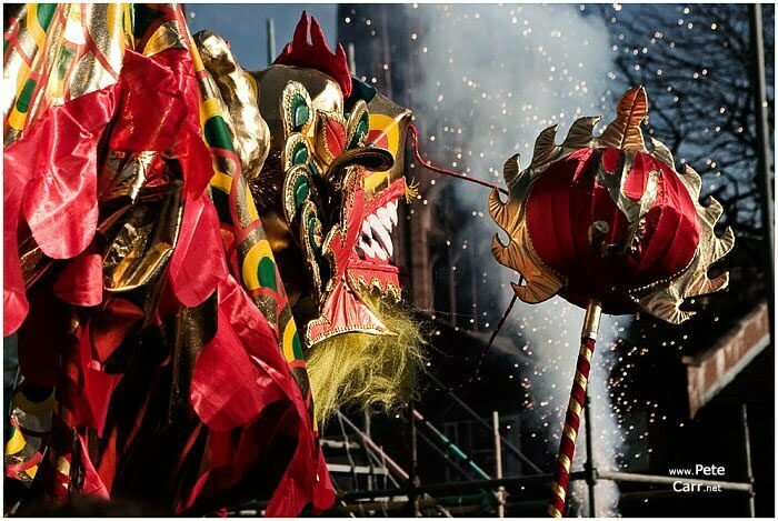 Fire and dragon