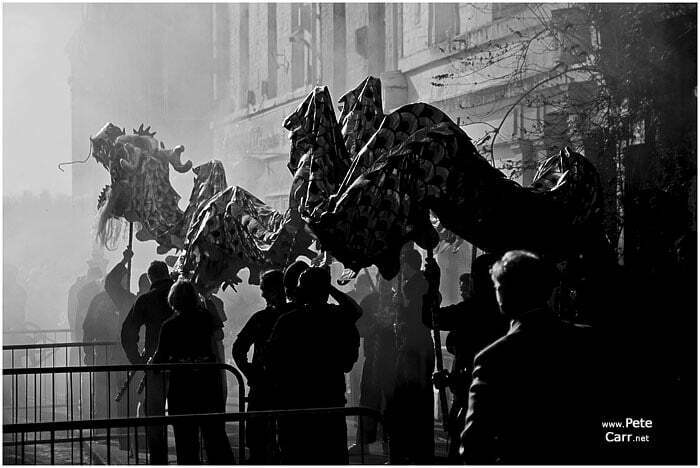 The dragon heads off...