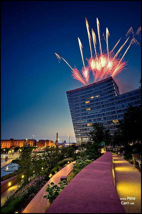 Fireworks over One Park West