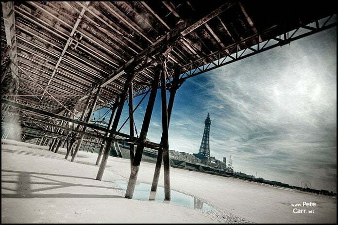 Under North Pier in Blackpool