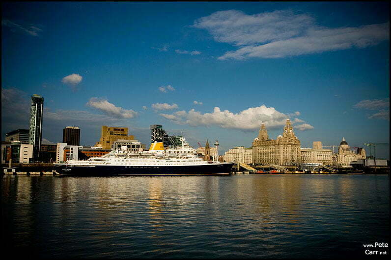 Saga Rose and the Liverpool skyline